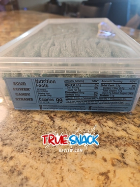 Sour Power Straw Nutrition Facts